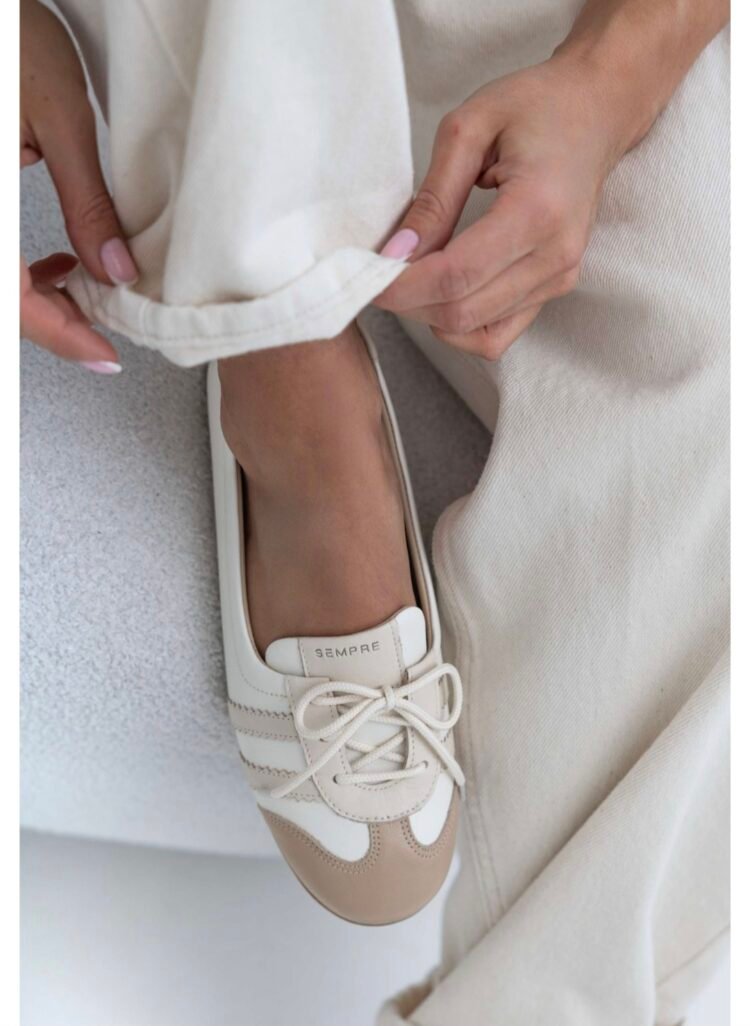 SEMPRE ballet flats Vanilla Beige - Image 4