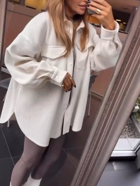 EMO Corduroy Shirt Marzipan