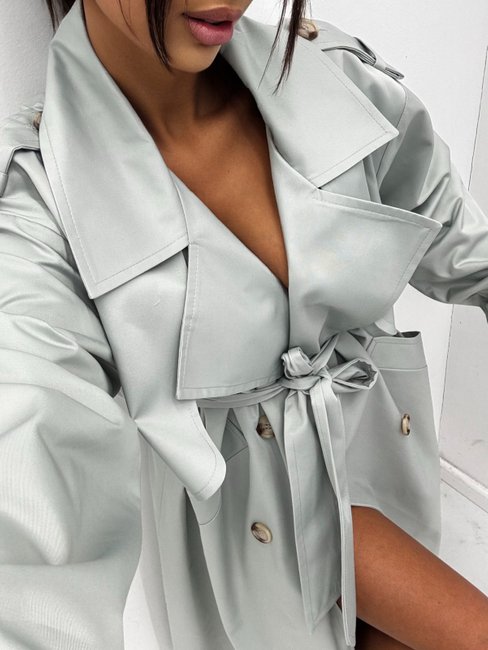 Mint Trench Coat – Emo - Image 4