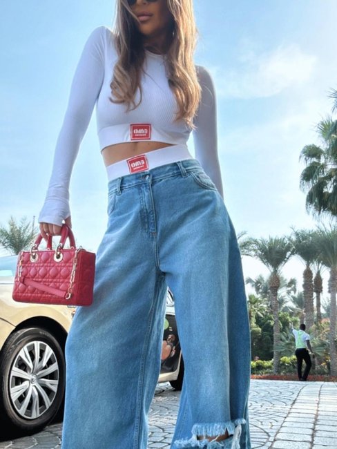 white Set long sleeve top and Panties - Image 3