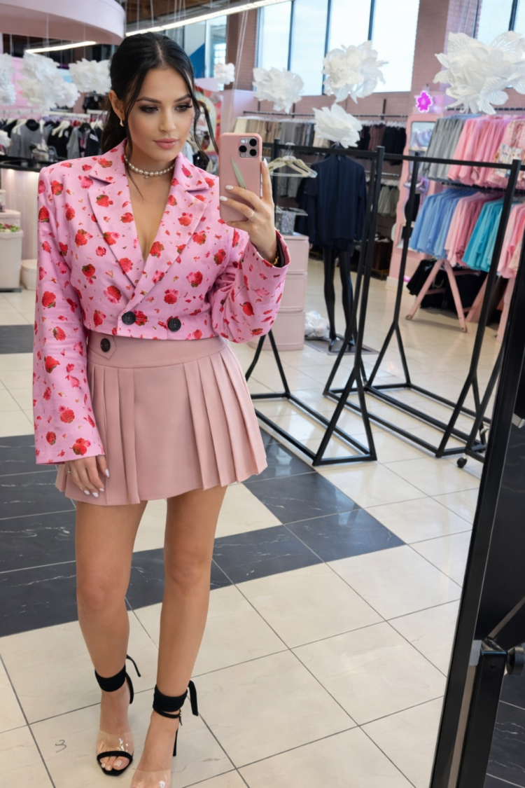 LA MILLA Plated Skort Pink - Image 2