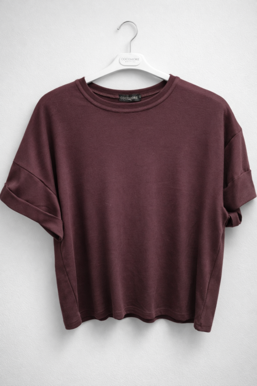 Burgundy Oversized T-shirt