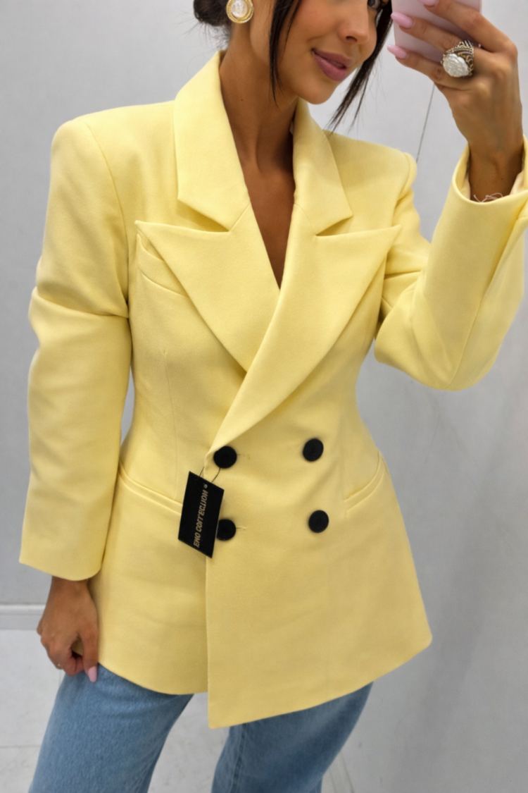 EMO Women's Blazer Yellow - Image 5