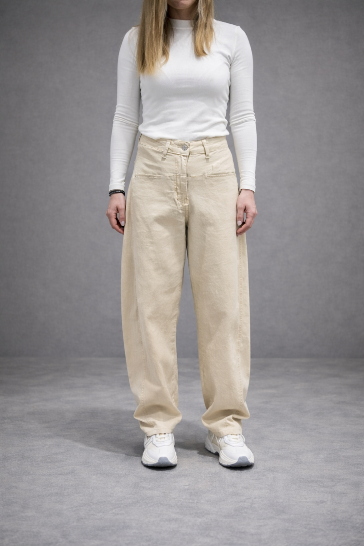 Balloon Jeans Beige