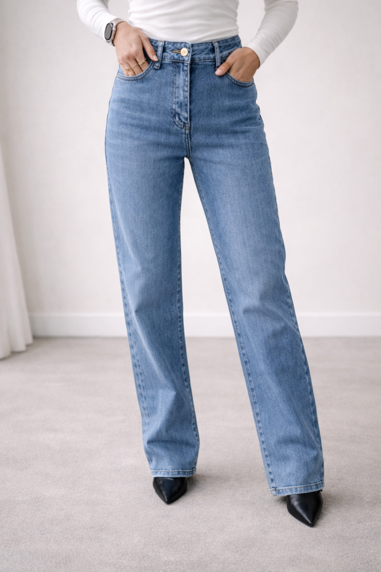 M'SARA Straight-Leg Jeans