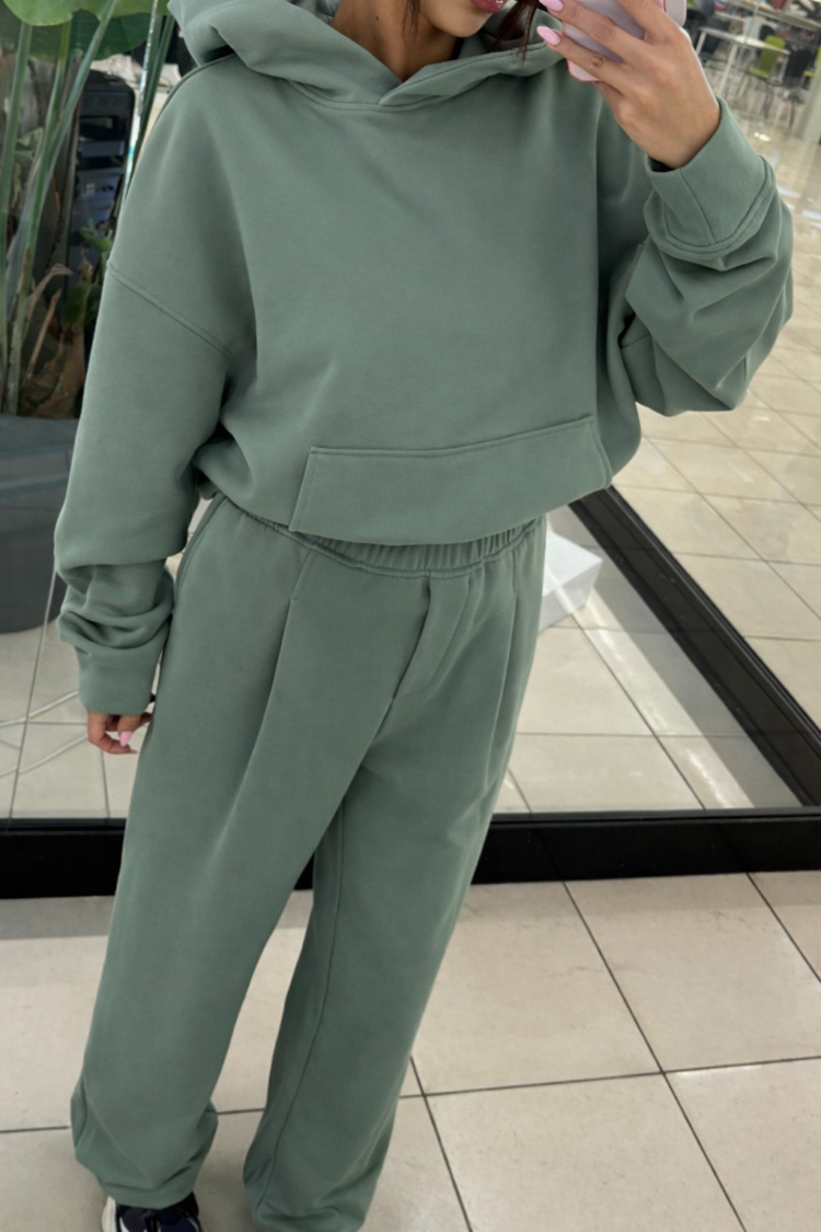 Oversized Tracksuit Set Sage