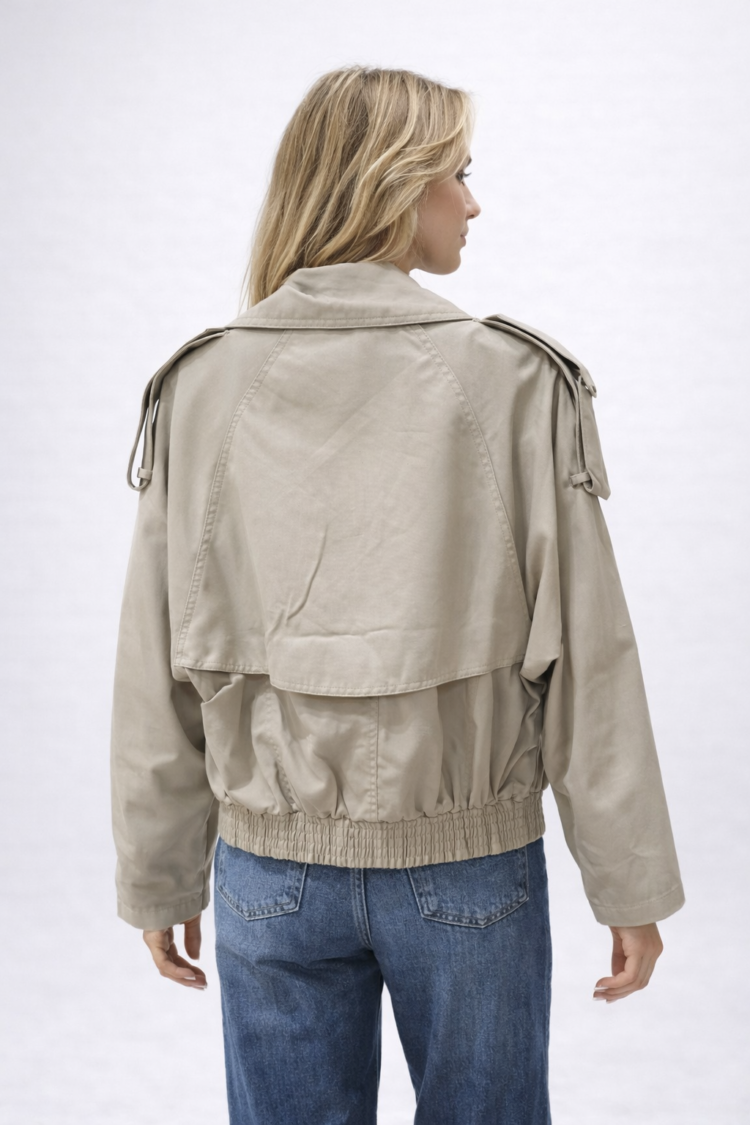 Trench Jacket Khaki - Image 4