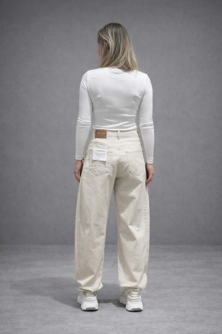 Balloon Jeans Beige - Image 3