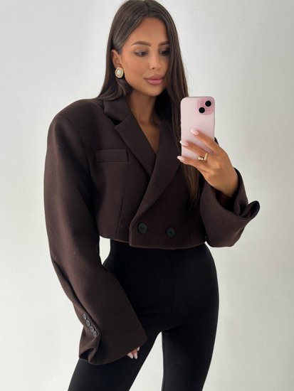 Denver short blazer chocolate