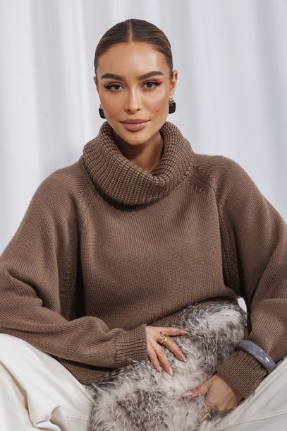 Gordon Premium Merino Wool Sweater light brown