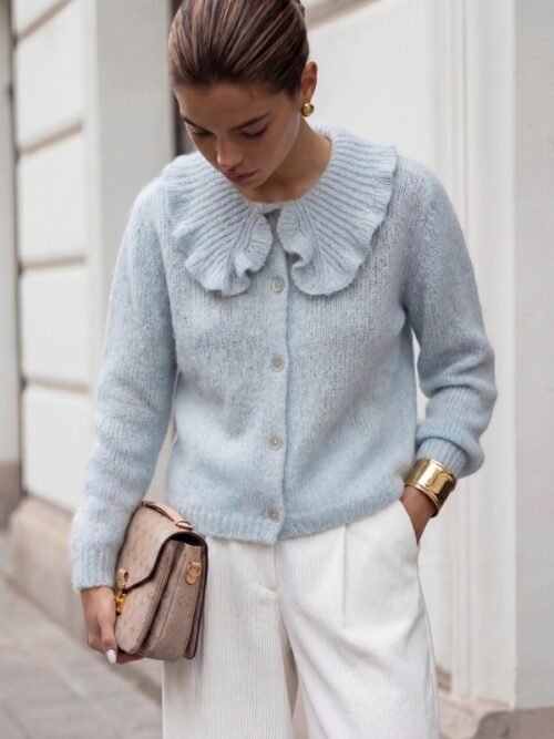 Theodor Sweater Cardigan Blue