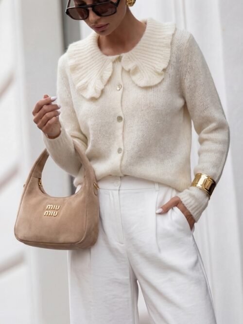 Theodor Sweater Cardigan Ecru