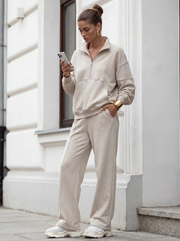 Danos Sweatshirt Beige - Image 4