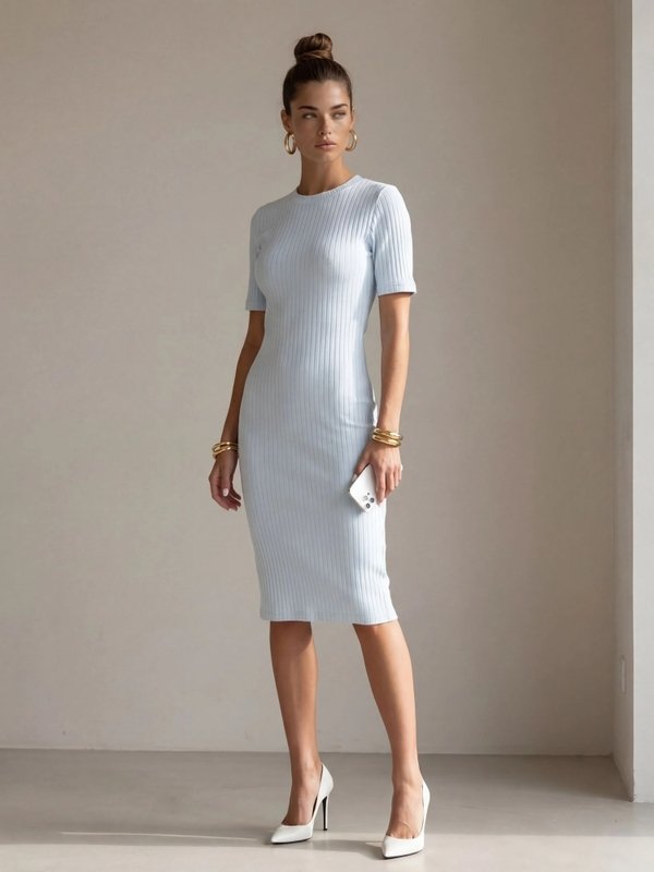 Mirandia Dress Blue - Image 3