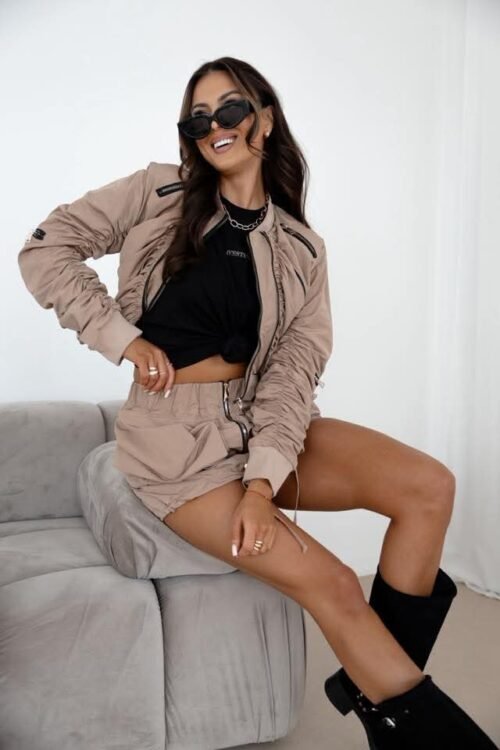 Stylish Ruched Two-Piece set