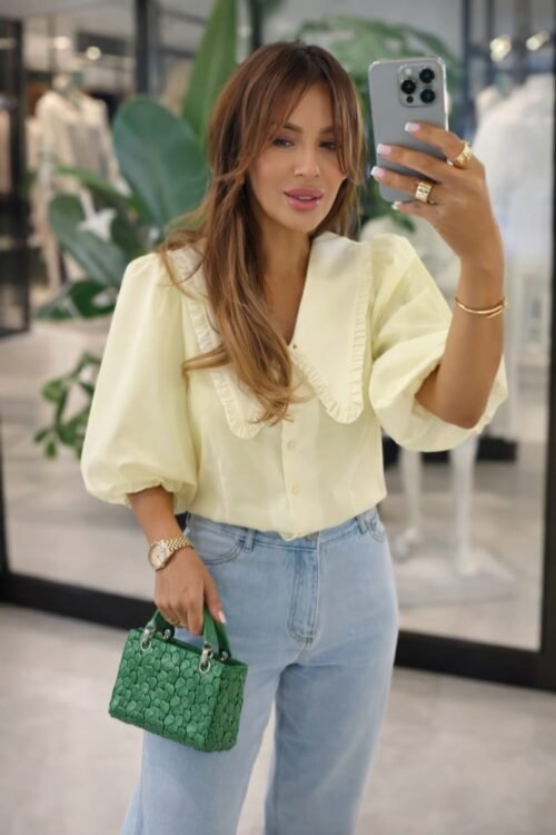 Prima Tencel Shirt Yellow Pastel