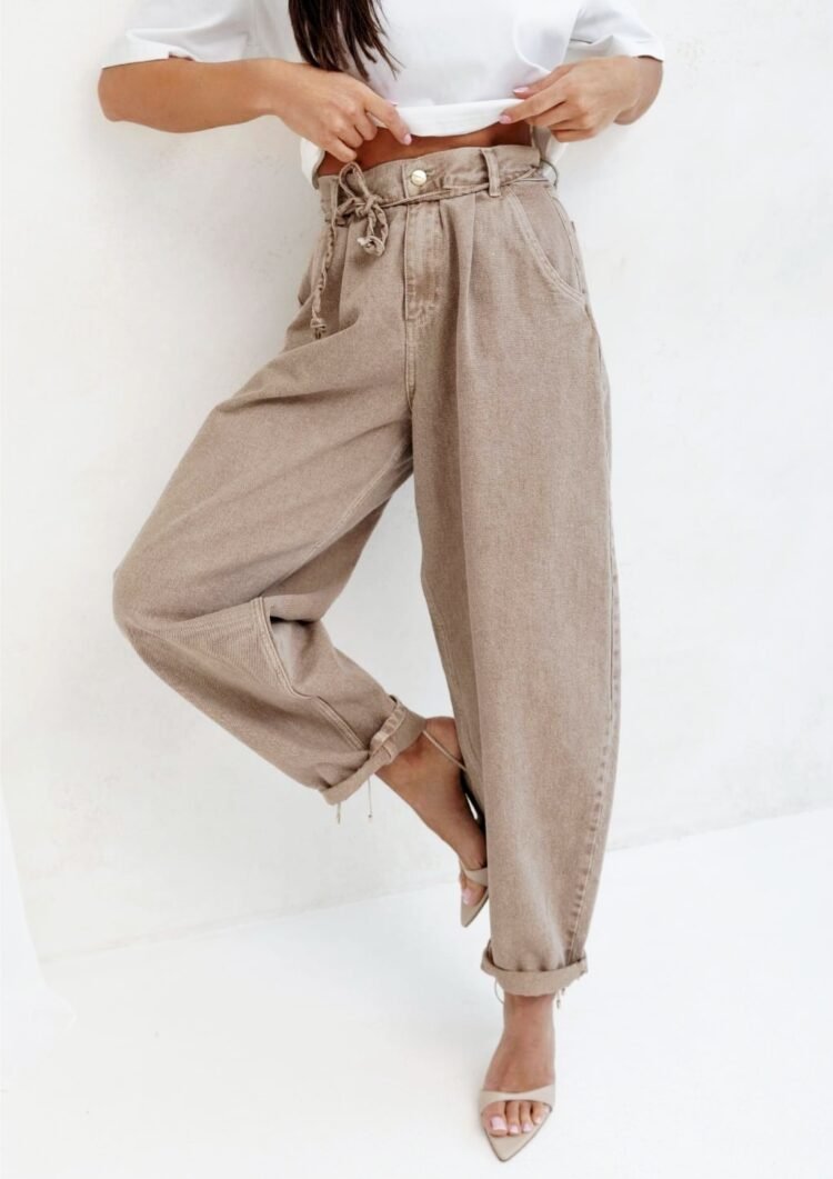 JEANS NICOLE light beige trousers - Image 3