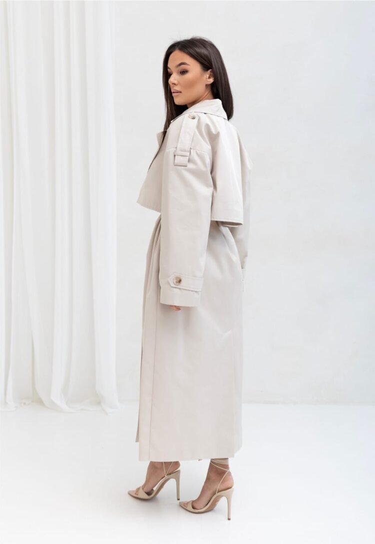 INES Trench Coat Beige - Image 4