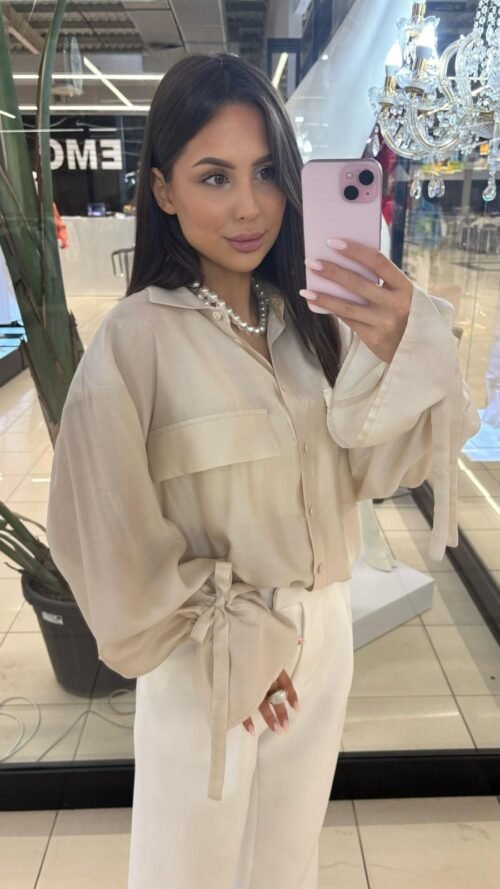 Emo Tencel Shirt Light Beige