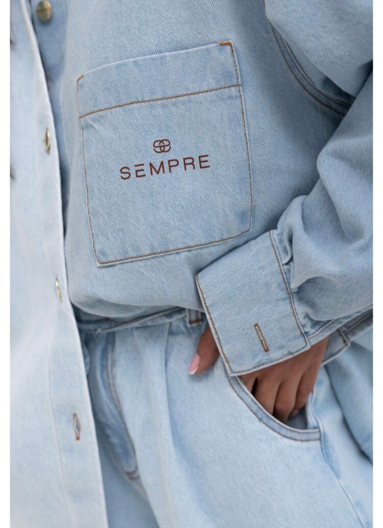 JEANS Baby blue shirt - Image 5