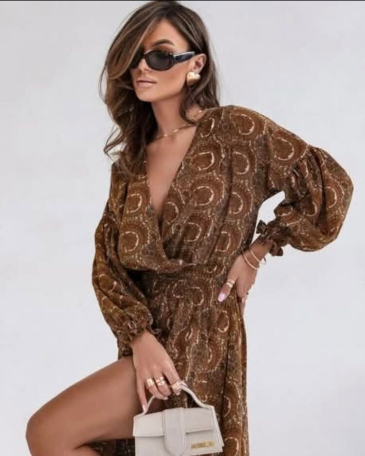 Maxi Dress V-Neckline