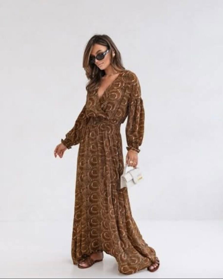 Maxi Dress V-Neckline - Image 4