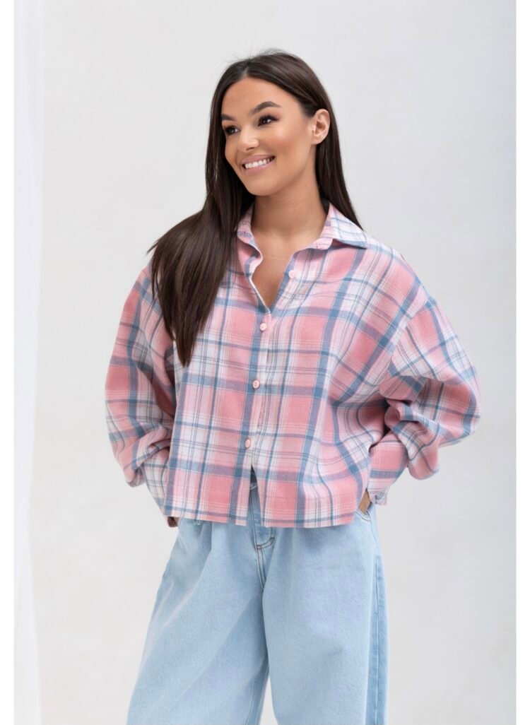 AVA Pink and blue shirt - Image 3