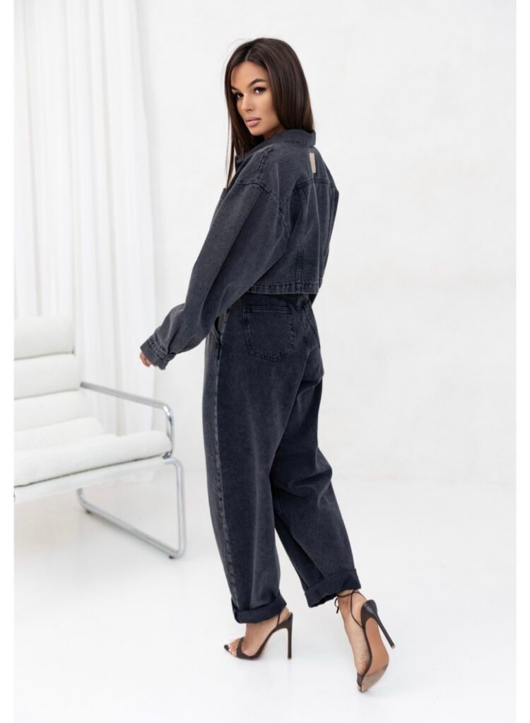 Sempre Denim Jacket black - Image 3