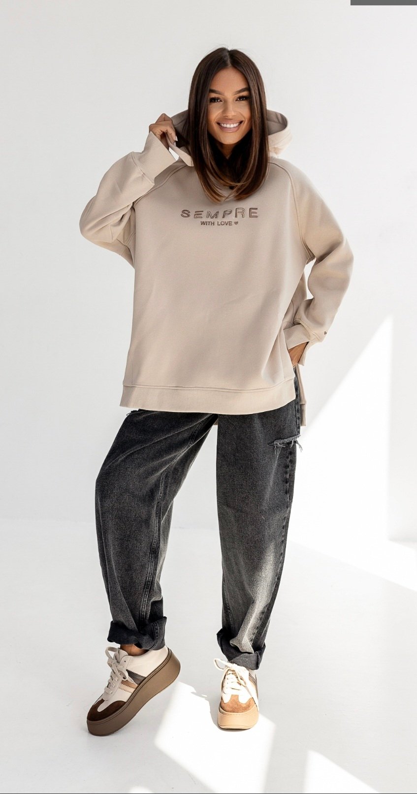 Sweatshirt RUBY Beige
