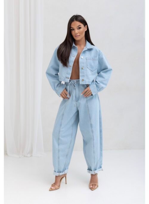 JEANS TORI Baby blue trousers