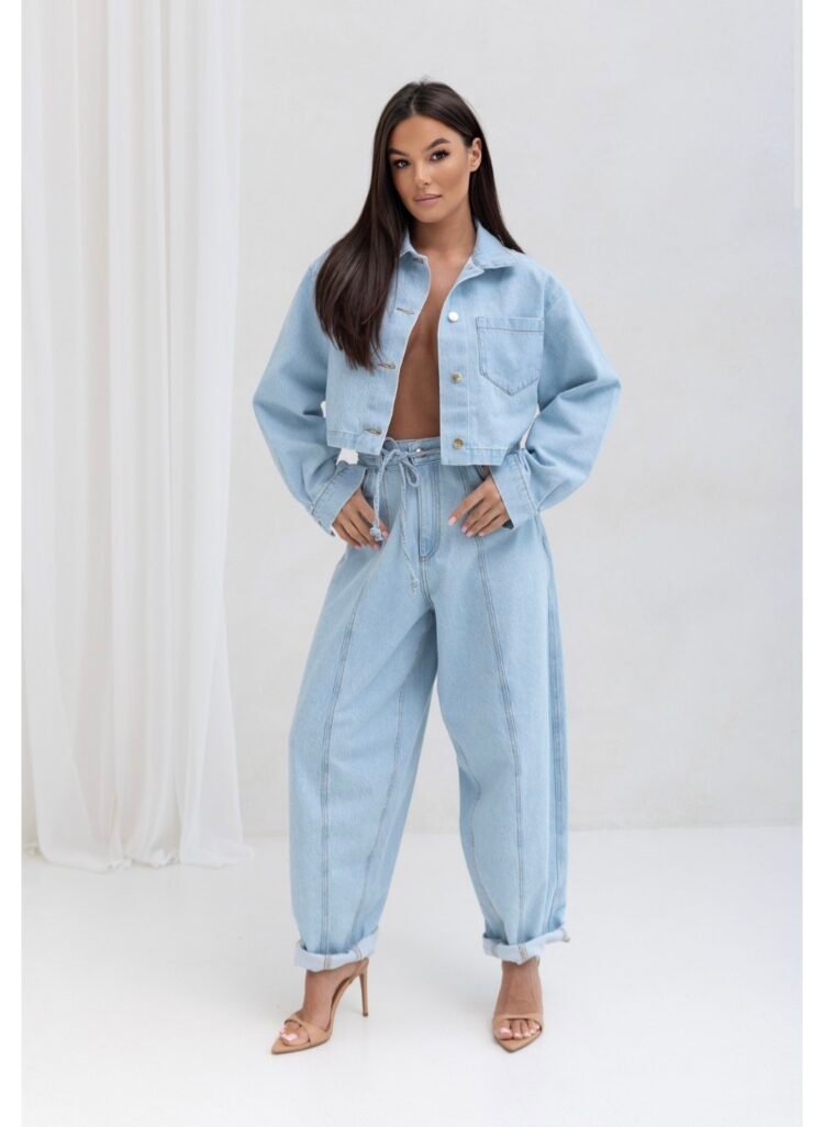 JEANS TORI Baby blue trousers