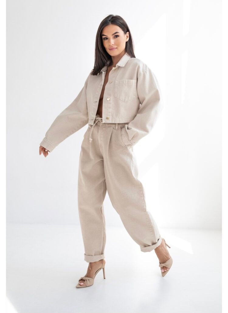 JEANS NICOLE light beige trousers - Image 7