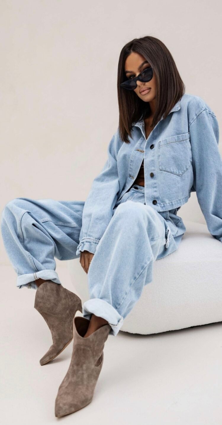 JEANS NICOLE Baby blue trousers - Image 4