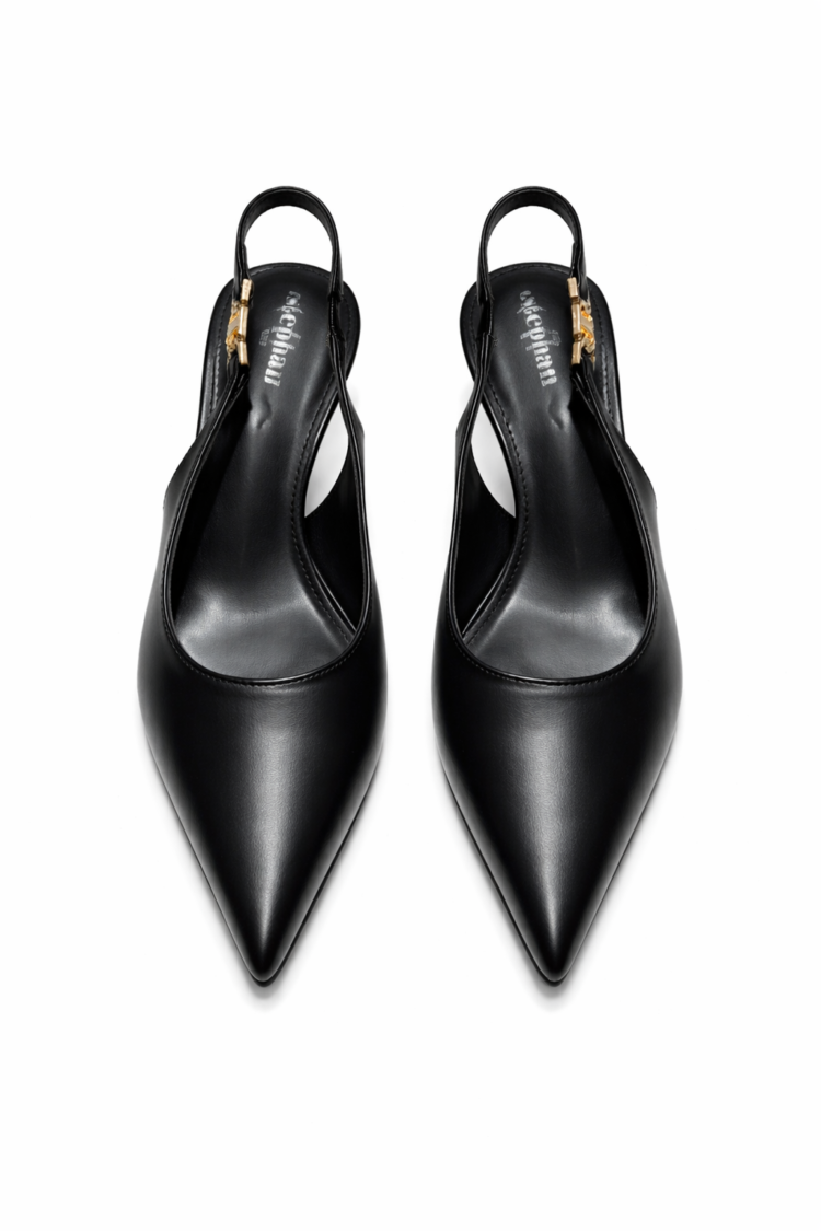 Elegant Slingback Heels Black - Image 2
