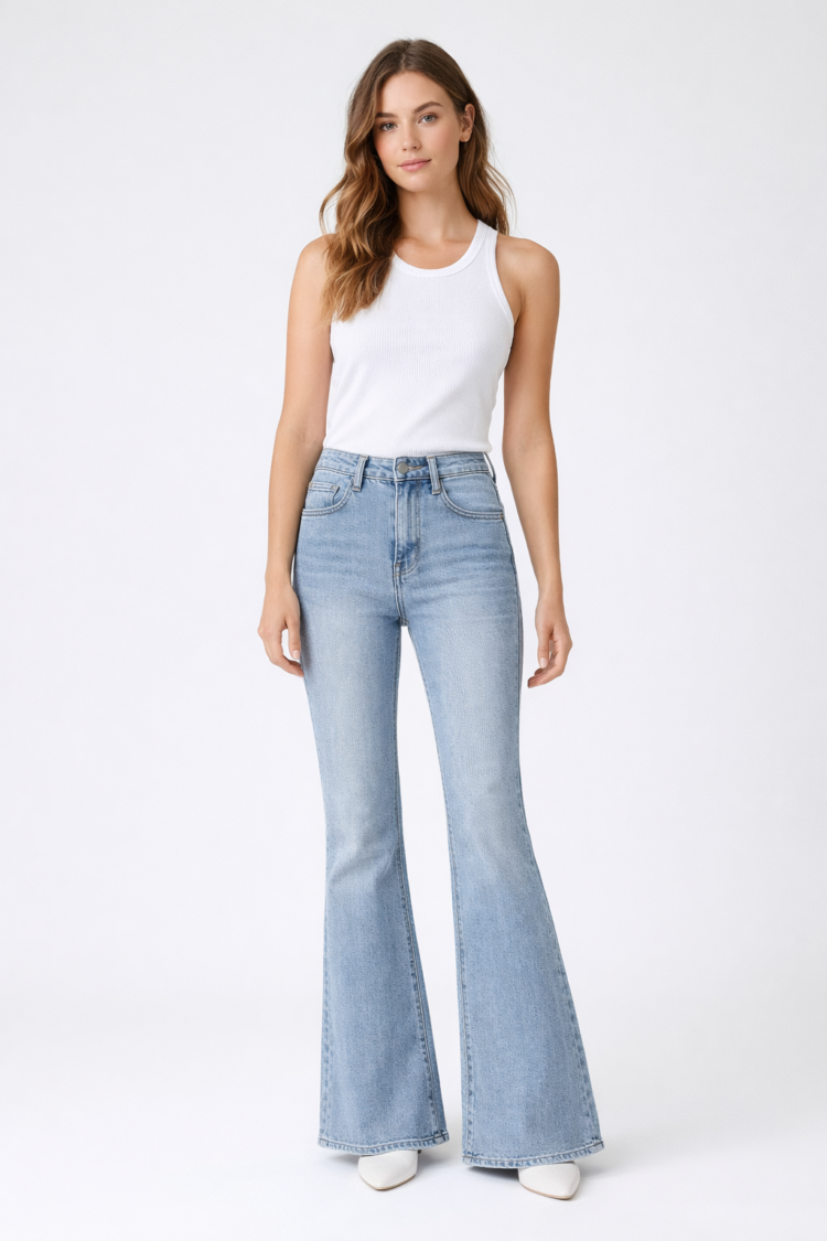Flattering High-Waisted Fit Jeans