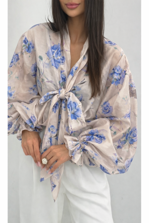 Floral Shirt Blue