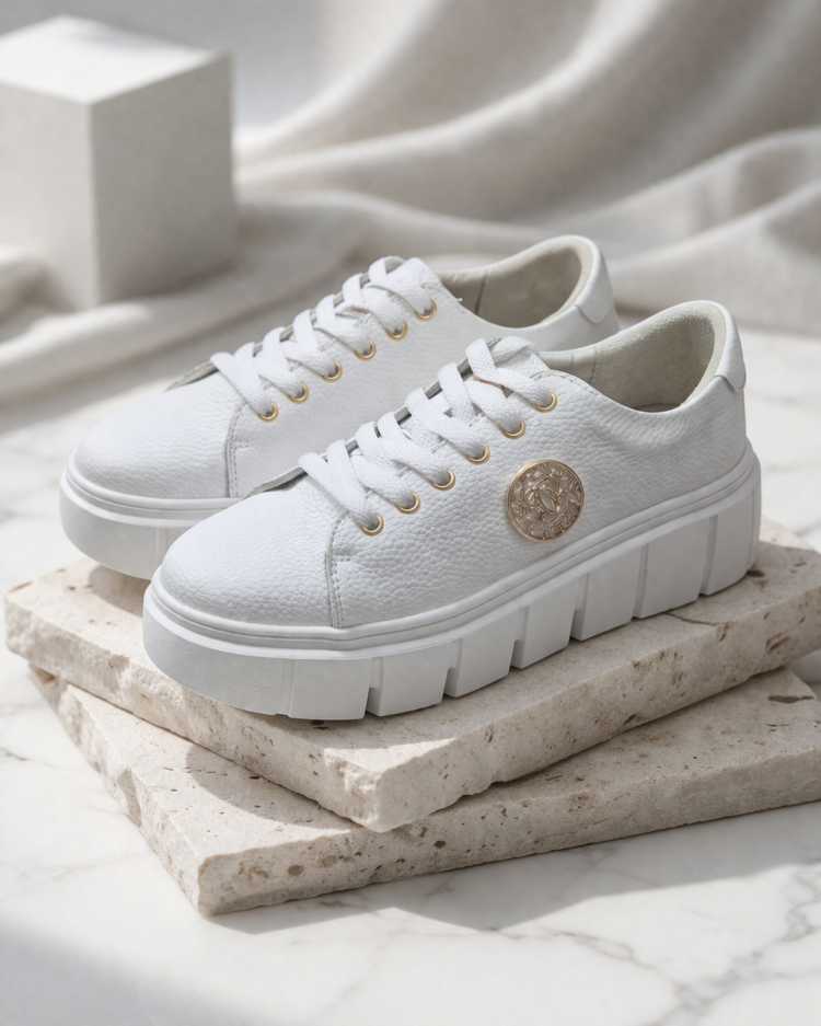 Leather Platform Sneakers - Image 2