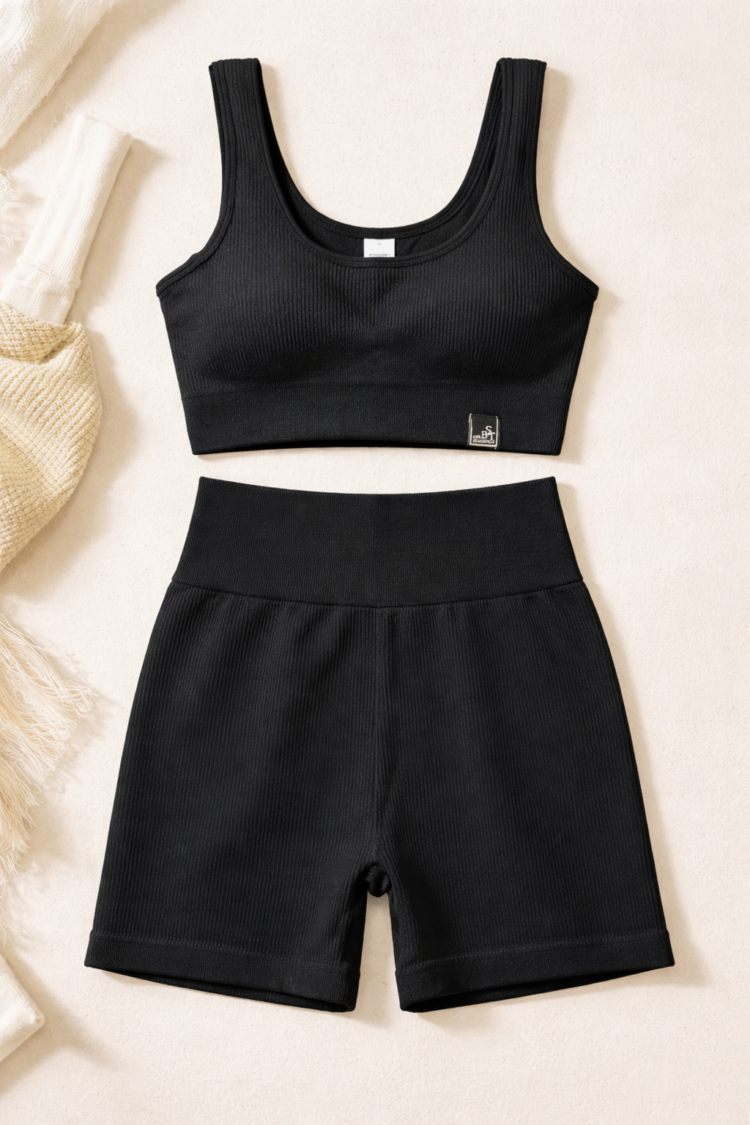 Ribbed Seamless Activewear Set