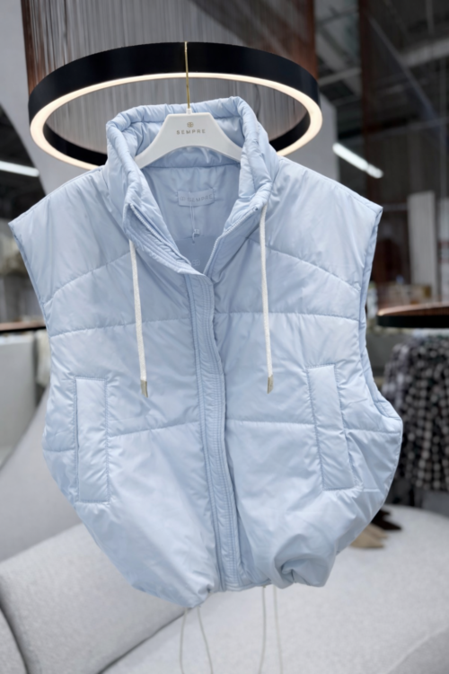 Sempre Puffer Vest Blue