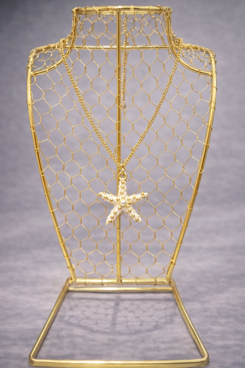 Starfish Necklace Pearl