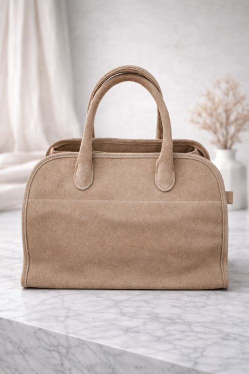 Natural Suede Leather Bag