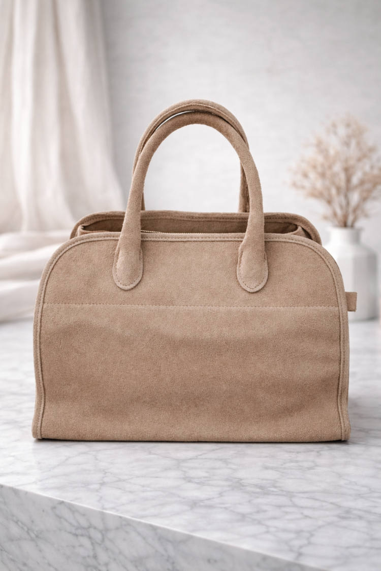 Natural Suede Leather Bag