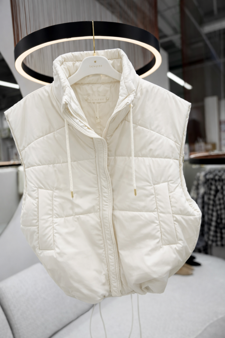 Sempre Puffer Vest Cream