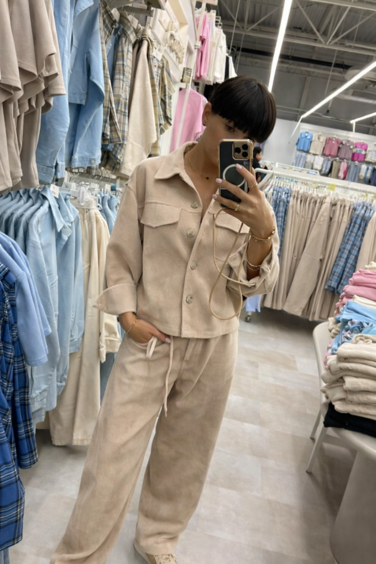 Sempre Corduroy Set Light Pink - Image 4