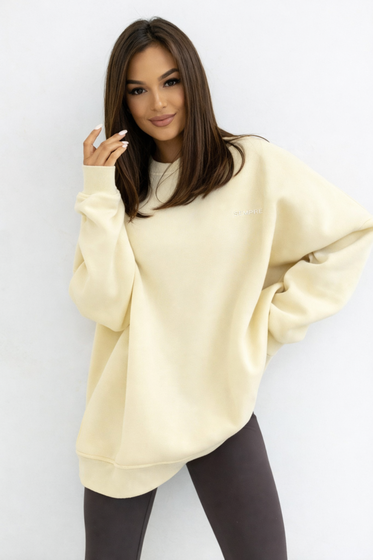 SEMPRE Sweatshirt LOUISA Light Yellow