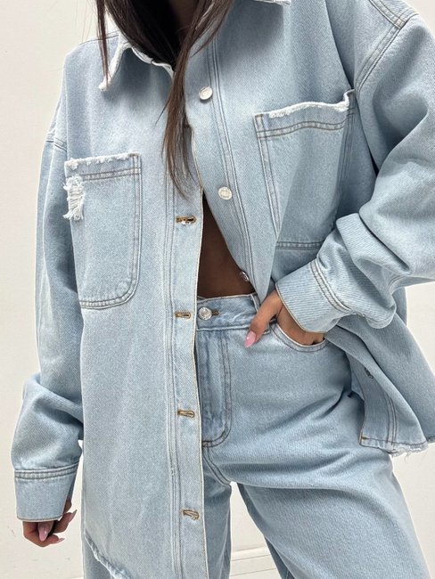 Oversized Denim Shirt