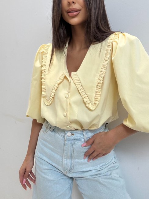 Prima Tencel Shirt Yellow Pastel