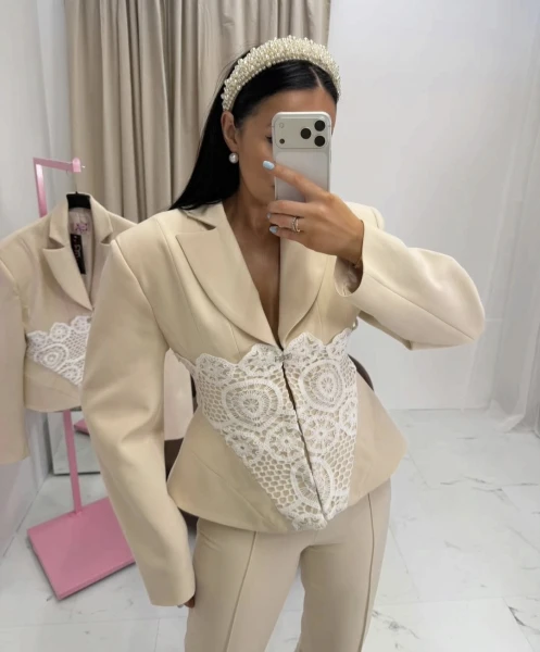 La milla Blazer Beige - Image 3