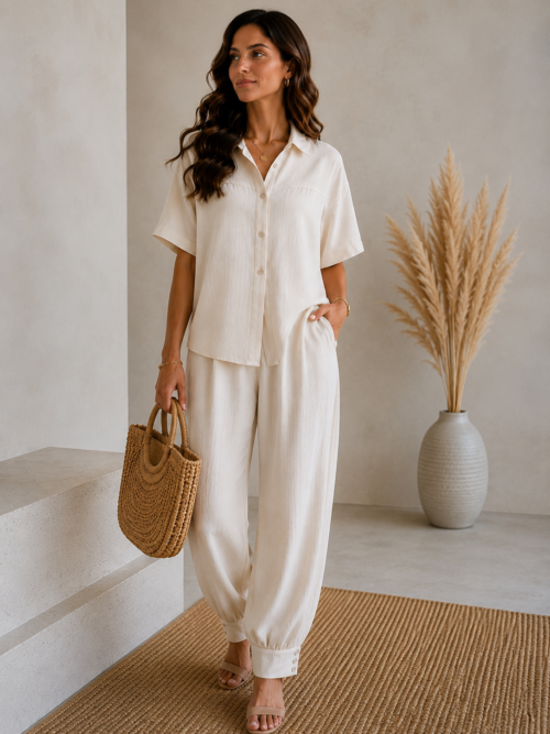 Two-piece Linen Set
