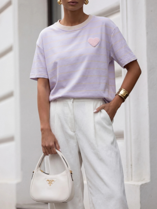 Lovelle T-shirt Powder/Purple